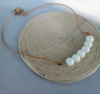 Collar Cuentas Blancas