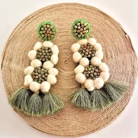 Aretes Verde Oliva