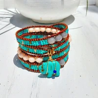 Pulsera Elefante en Turquesa