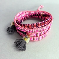 Pulsera Gris Rosa