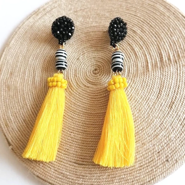 Aretes Negro Cebra