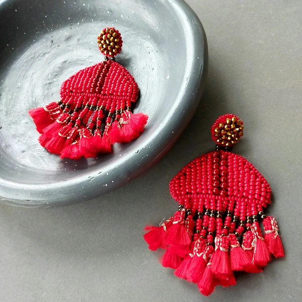 Maxi Aretes Rojos