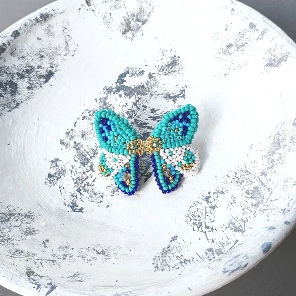 Topitos Alas de Mariposa Turquesa