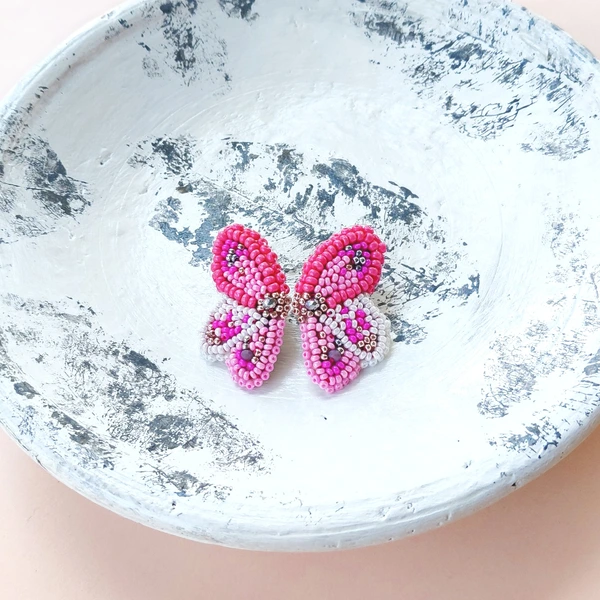 Topitos Alas de Mariposa Rosa