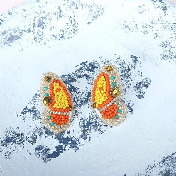 Topitos Alas de Mariposa Naranja