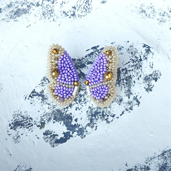 Topitos Alas de Mariposa Lila