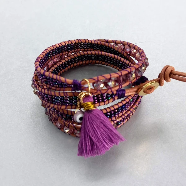 Pulsera tonos Violetas